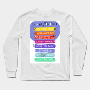 ADHD resource for kids Long Sleeve T-Shirt